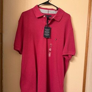 Tommy Hilfiger Men's Polo in Vibrant PINK NWT